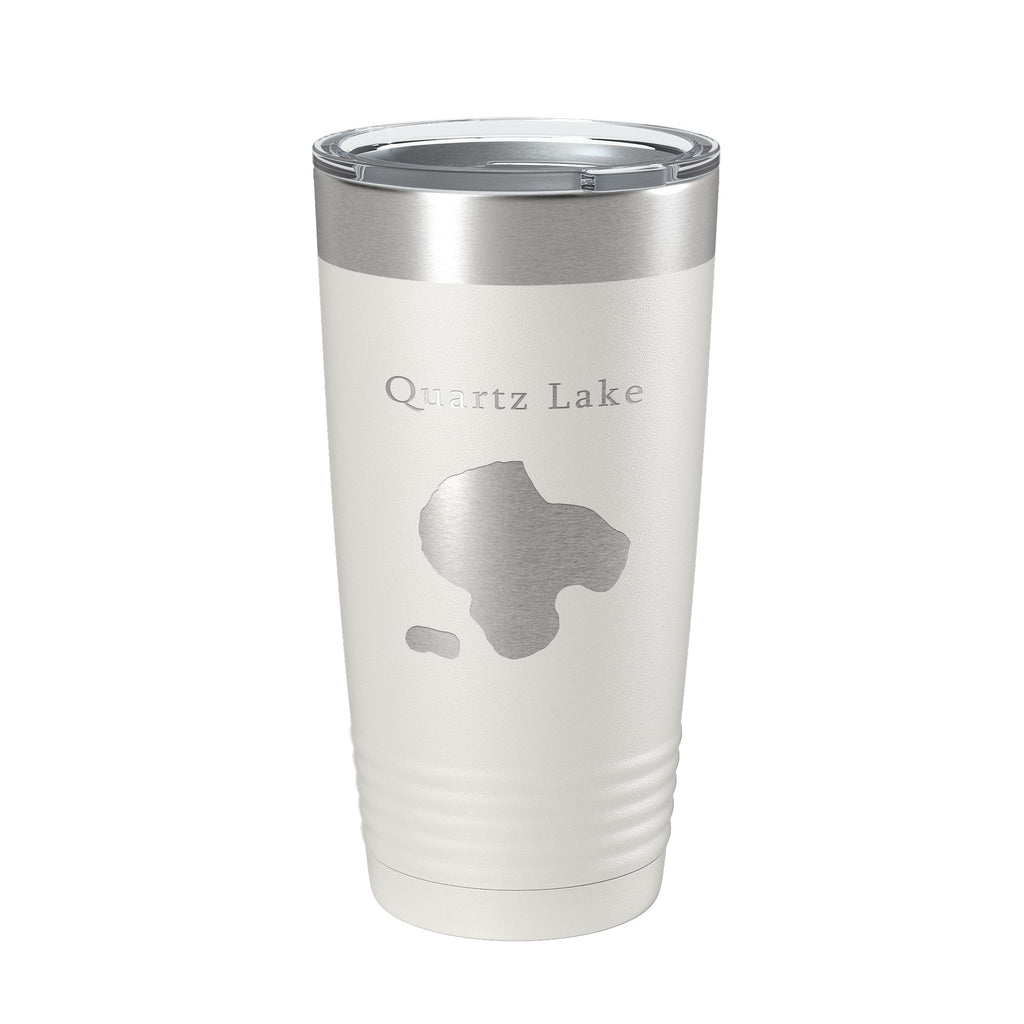 Quartz Lake Map Tumbler Travel Mug Insulated Laser Engraved Coffee Cup Alaska 20 oz