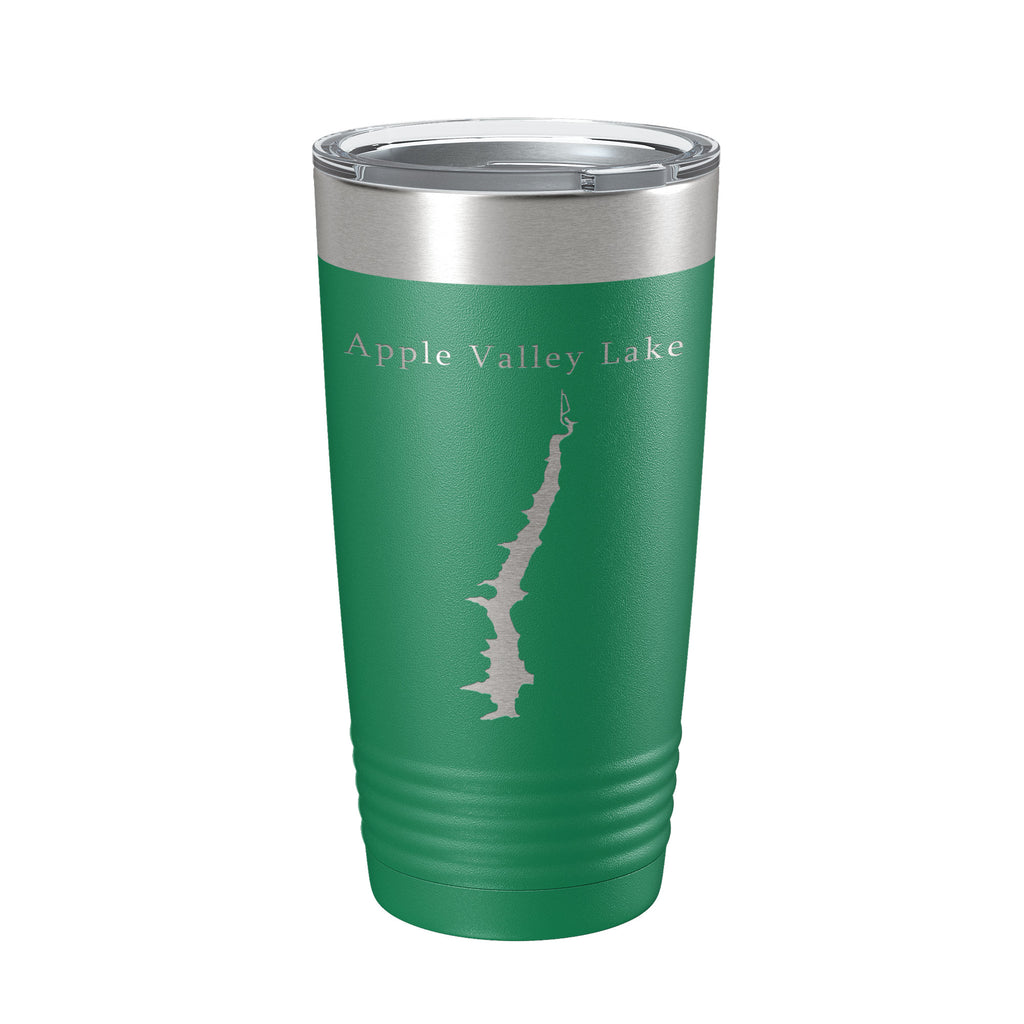 Apple Valley Lake Map Tumbler Travel Mug Insulated Laser Engraved Coffee Cup Ohio 20 oz