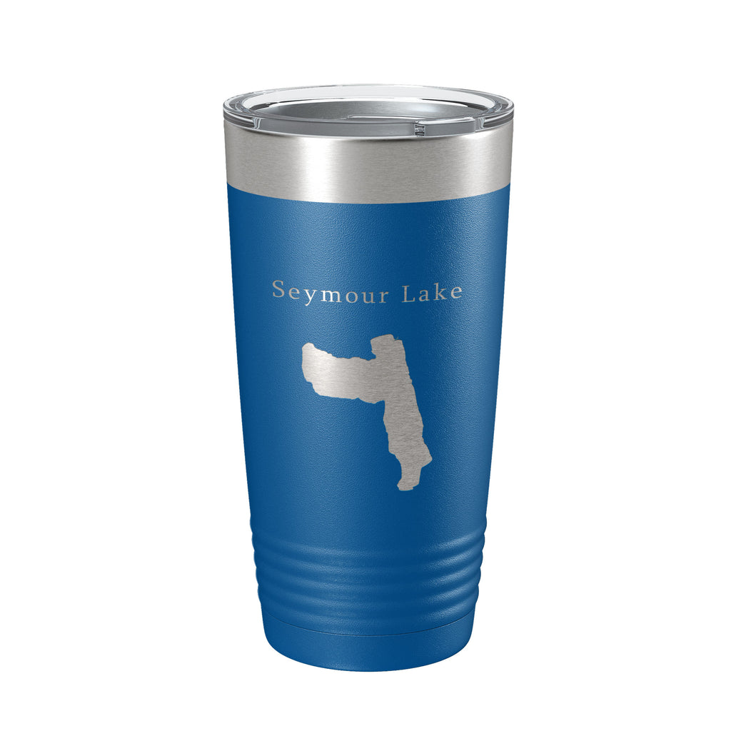 Seymour Lake Map Tumbler Travel Mug Insulated Laser Engraved Coffee Cup Vermont 20 oz