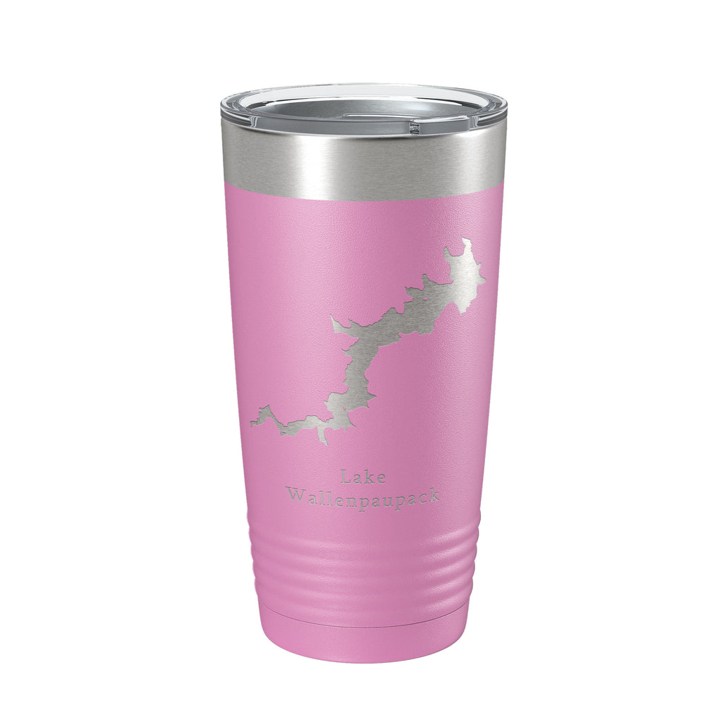 Lake Wallenpaupack Map Tumbler Travel Mug Insulated Laser Engraved Coffee Cup Pennsylvania 20 oz