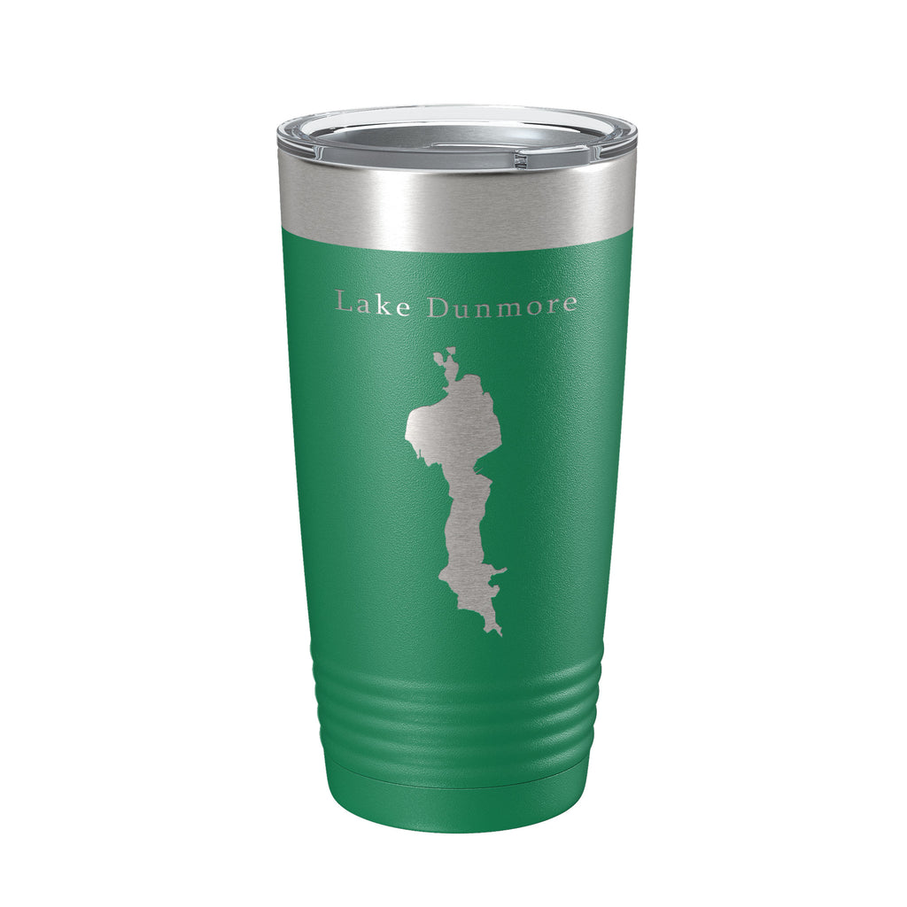 Lake Dunmore Map Tumbler Travel Mug Insulated Laser Engraved Coffee Cup Vermont 20 oz