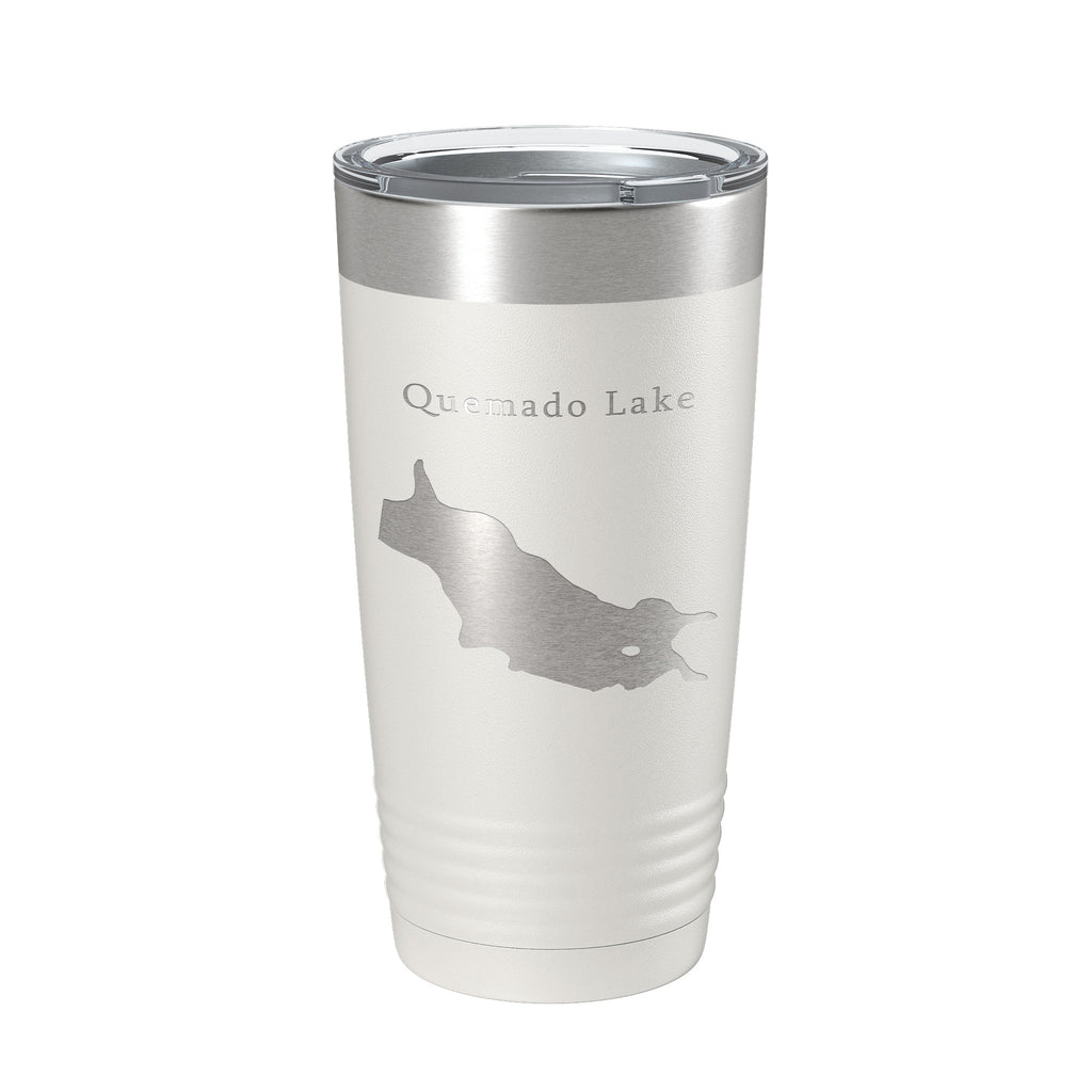 Quemado Lake Map Tumbler Travel Mug Insulated Laser Engraved Coffee Cup New Mexico 20 oz