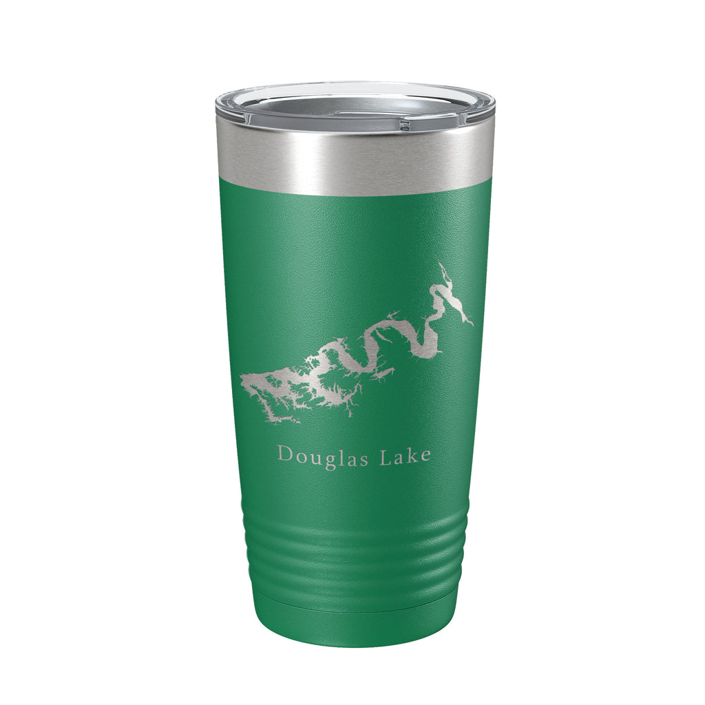 Douglas Lake Map Tumbler Travel Mug Insulated Laser Engraved Coffee Cup Tennessee 20 oz