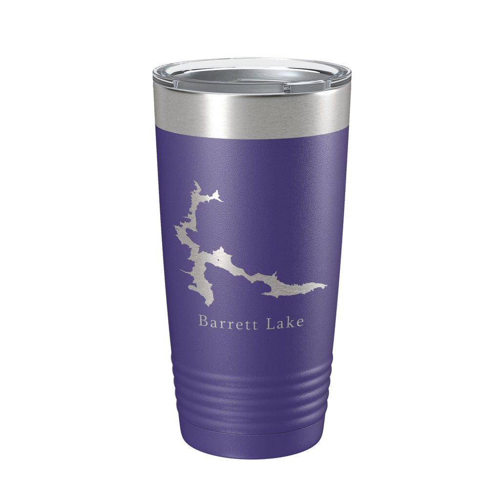 Barrett Lake Map Tumbler Travel Mug Insulated Laser Engraved Coffee Cup California 20 oz