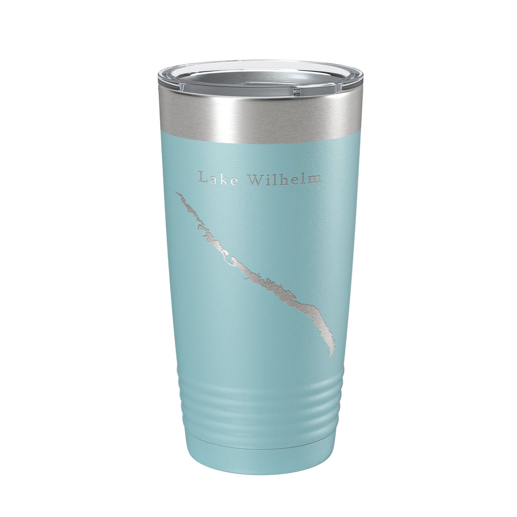 Lake Wilhelm Map Tumbler Travel Mug Insulated Laser Engraved Coffee Cup Pennsylvania 20 oz