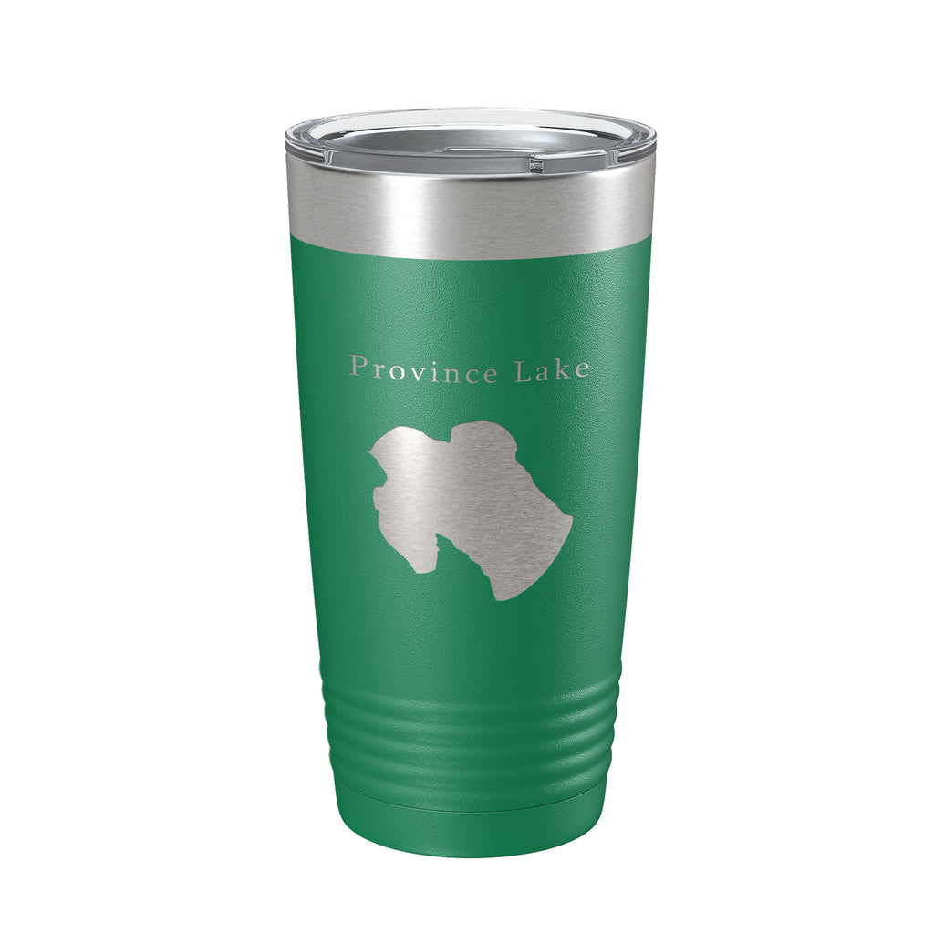 Province Lake Map Tumbler Travel Mug Insulated Laser Engraved Coffee Cup New Hampshire 20 oz