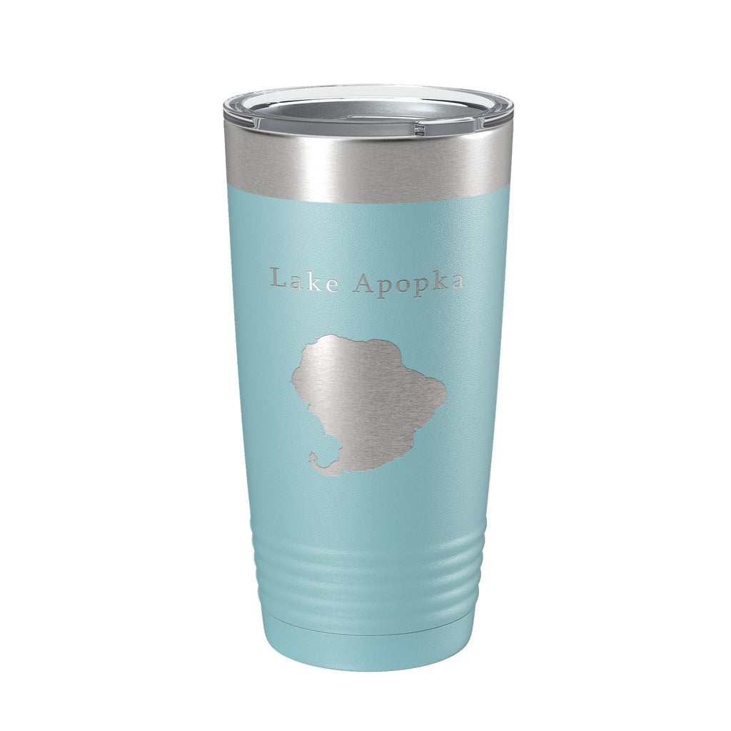 Lake Apopka Map Tumbler Travel Mug Insulated Laser Engraved Coffee Cup Florida 20 oz