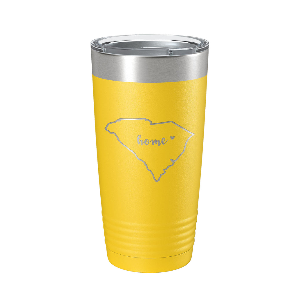 South Carolina Tumbler Home State Travel Mug Insulated Laser Engraved Map Coffee Cup 20 oz