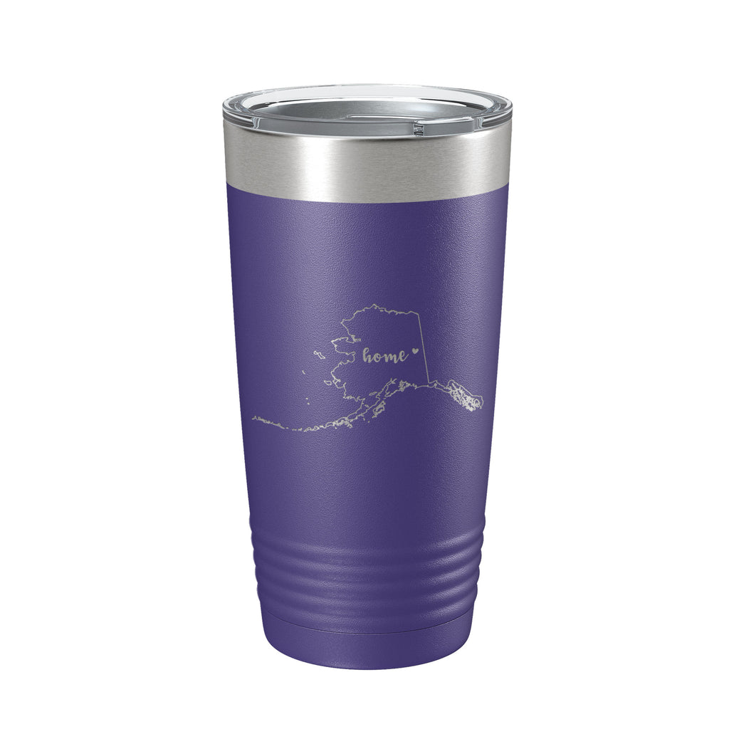 Alaska Tumbler Home State Travel Mug Insulated Laser Engraved Map Coffee Cup 20 oz