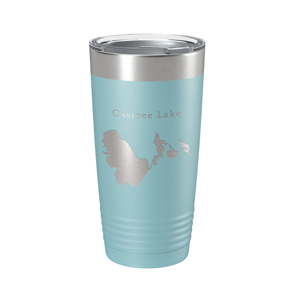 Ossipee Lake Map Tumbler Travel Mug Insulated Laser Engraved Coffee Cup New Hampshire 20 oz