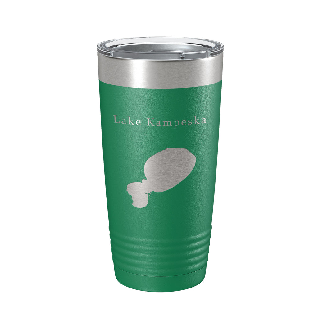 Lake Kampeska Map Tumbler Travel Mug Insulated Laser Engraved Coffee Cup South Dakota 20 oz