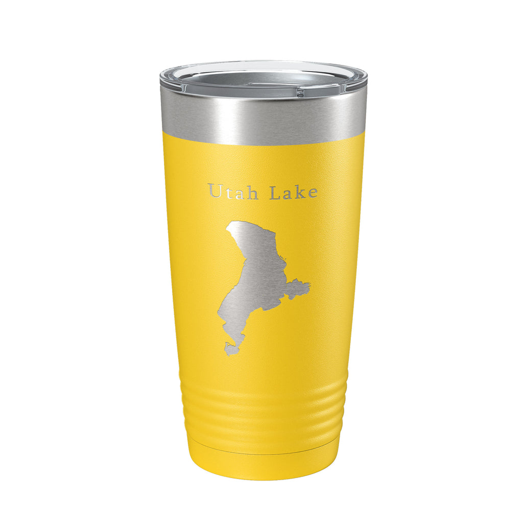 Utah Lake Map Tumbler Travel Mug Insulated Laser Engraved Coffee Cup Provo Utah 20 oz