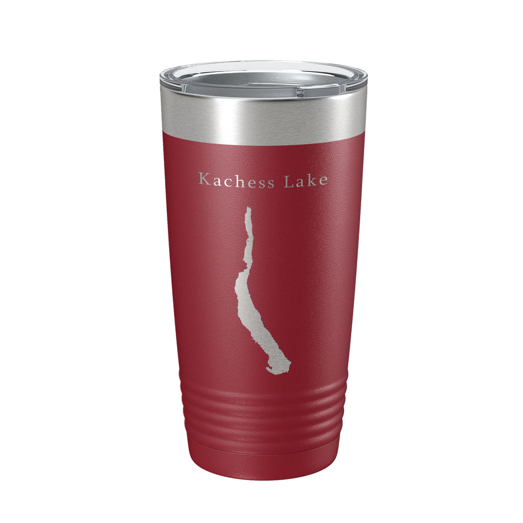 Kachess Lake Map Tumbler Travel Mug Insulated Laser Engraved Coffee Cup Washington 20 oz