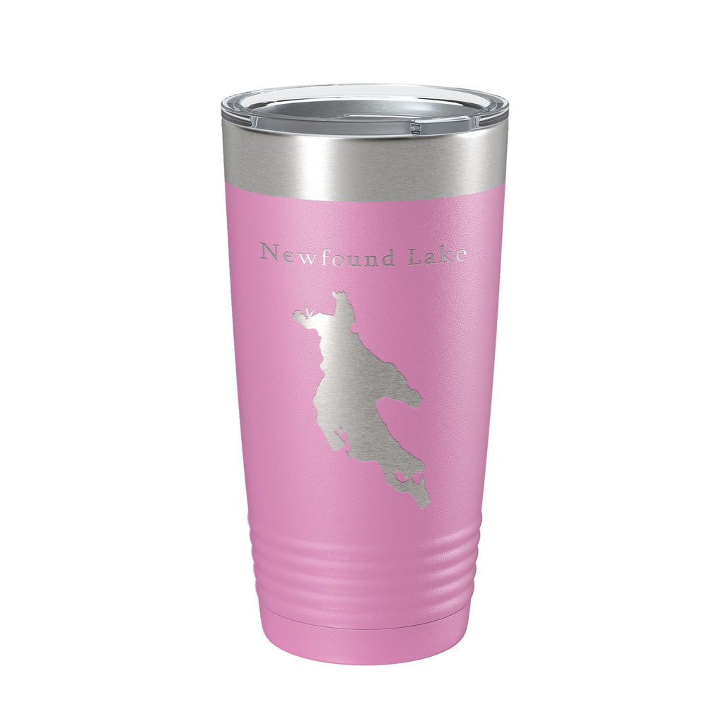 Newfound Lake Map Tumbler Travel Mug Insulated Laser Engraved Coffee Cup New Hampshire 20 oz