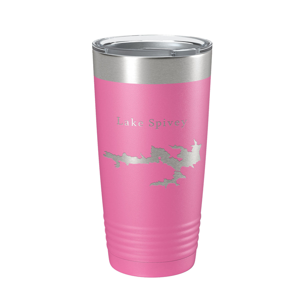 Lake Spivey Map Tumbler Travel Mug Insulated Laser Engraved Coffee Cup Georgia 20 oz