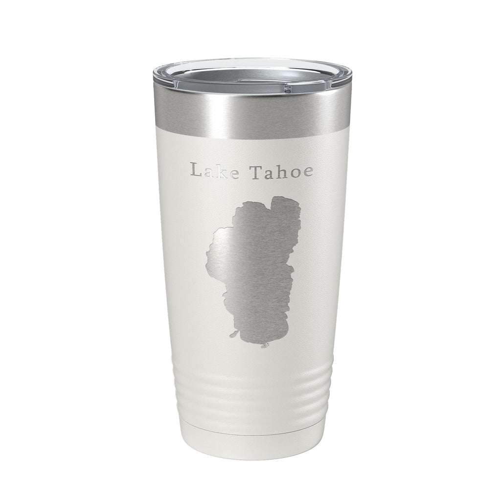 Lake Tahoe Map Tumbler Travel Mug Insulated Laser Engraved Coffee Cup California Nevada 20 oz