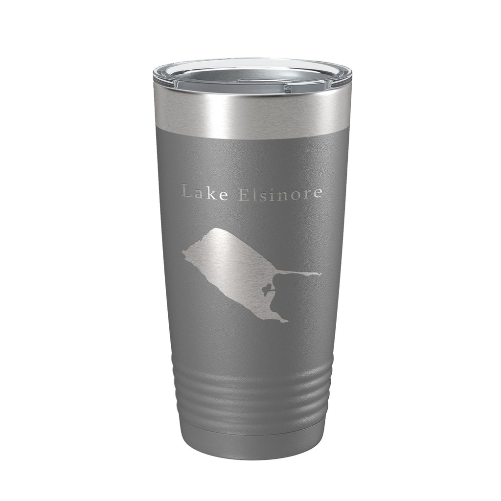 Lake Elsinore Map Tumbler Travel Mug Insulated Laser Engraved Coffee Cup California 20 oz