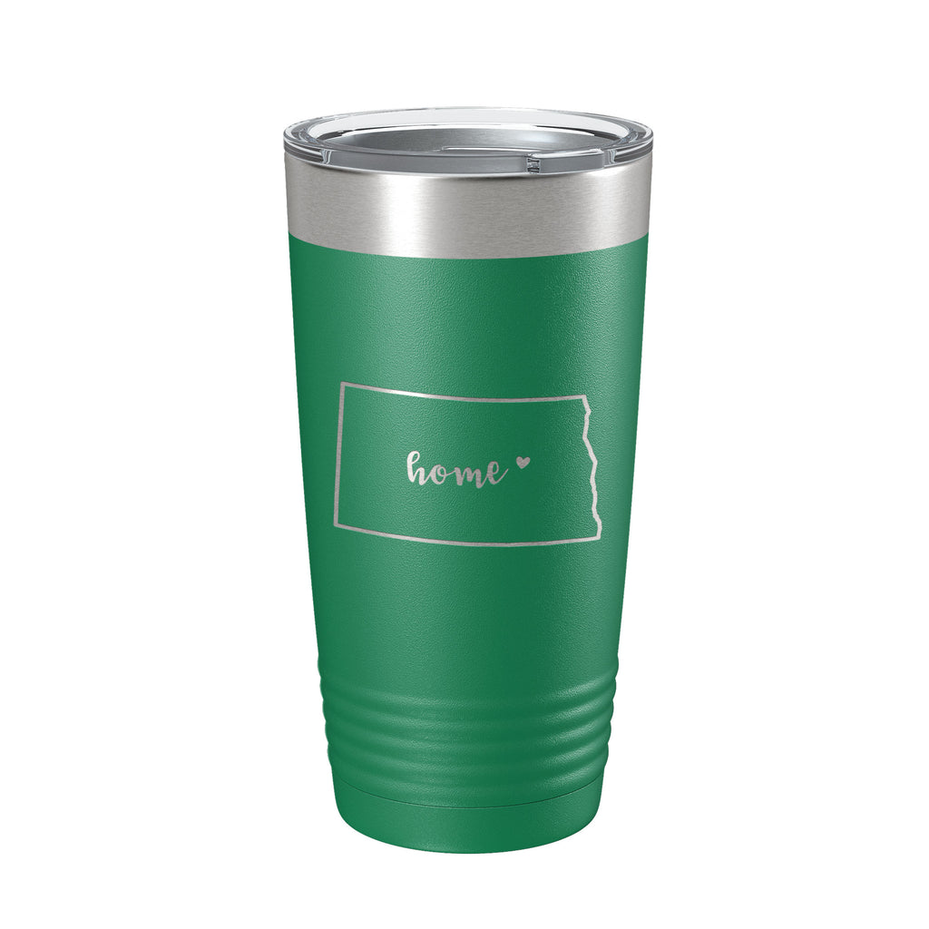 North Dakota Tumbler Home State Travel Mug Insulated Laser Engraved Map Coffee Cup 20 oz