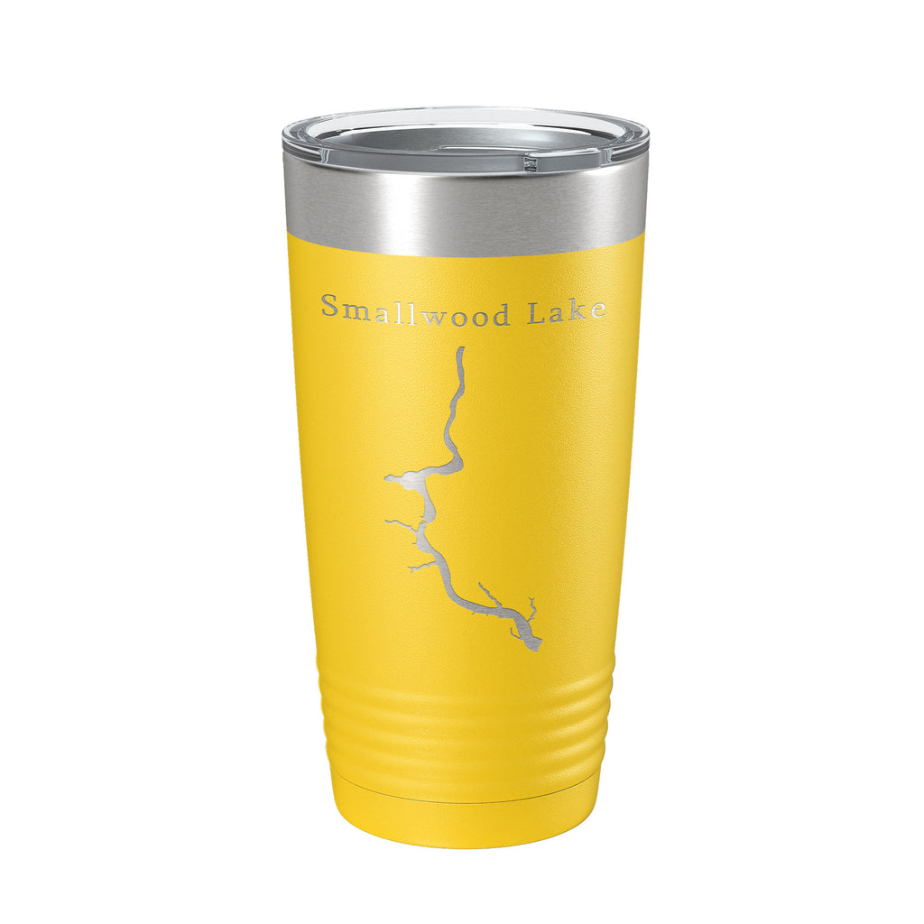 Smallwood Lake Tittabawassee Map Tumbler Travel Mug Insulated Laser Engraved Coffee Cup Michigan 20 oz