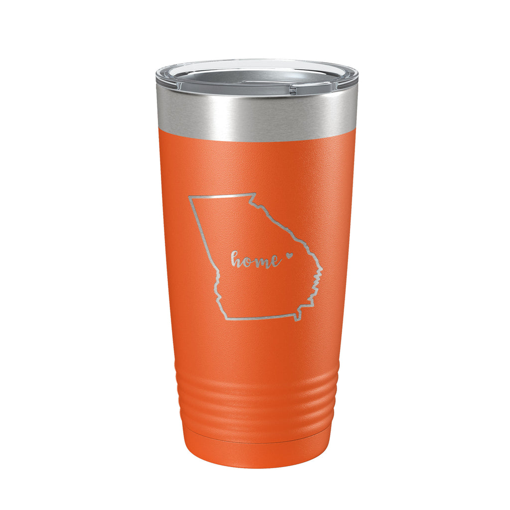 Georgia Tumbler Home State Travel Mug Insulated Laser Engraved Map Coffee Cup 20 oz