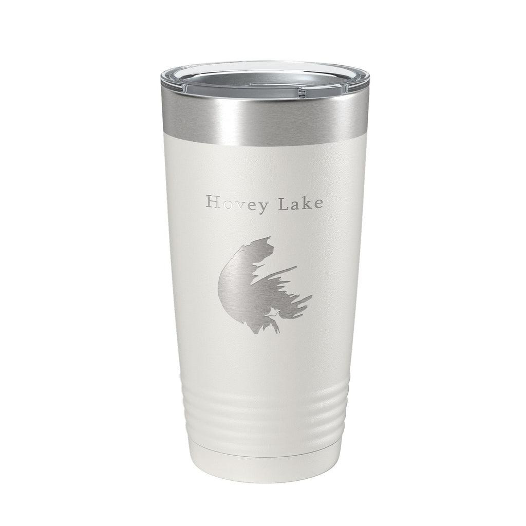 Hovey Lake Map Tumbler Travel Mug Insulated Laser Engraved Coffee Cup Ohio River Indiana 20 oz