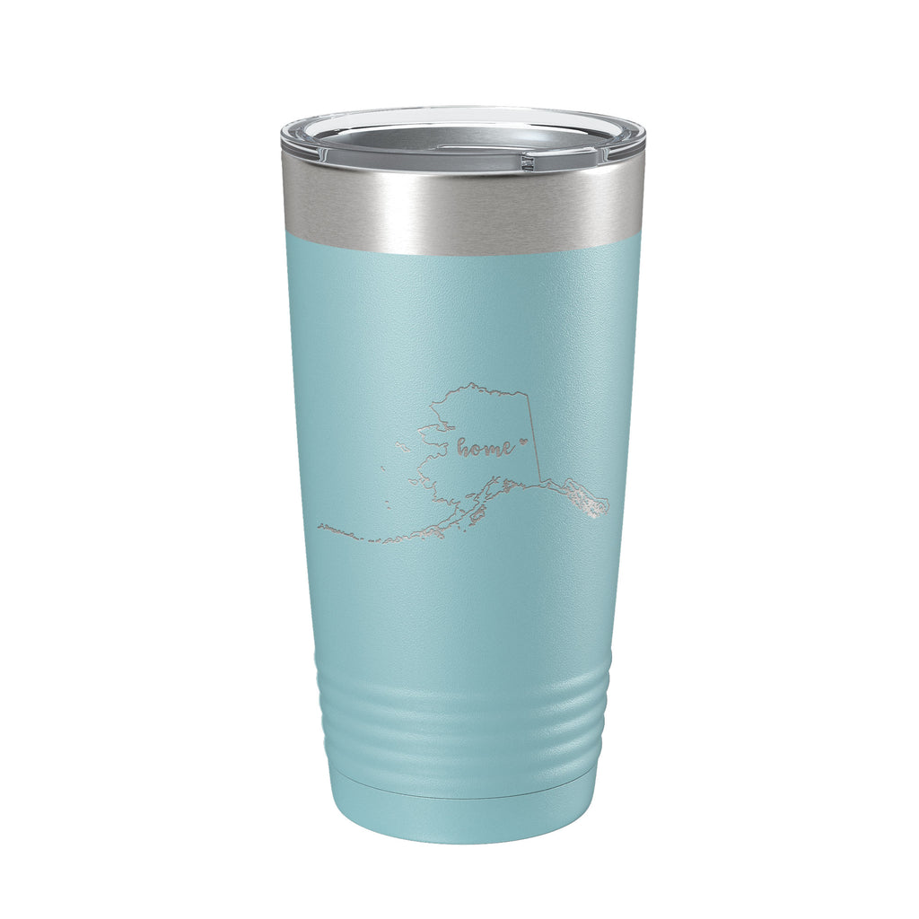 Alaska Tumbler Home State Travel Mug Insulated Laser Engraved Map Coffee Cup 20 oz