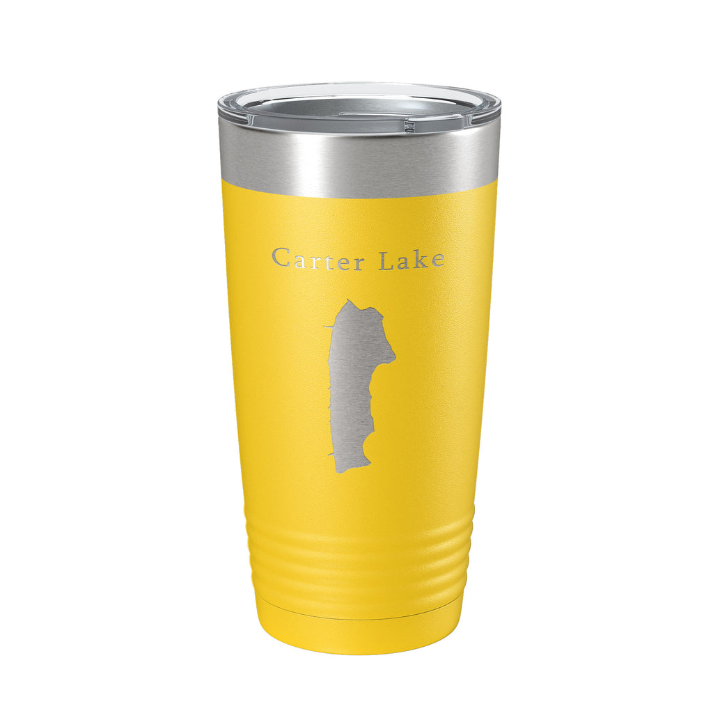 Carter Lake Map Tumbler Travel Mug Insulated Laser Engraved Coffee Cup Colorado 20 oz