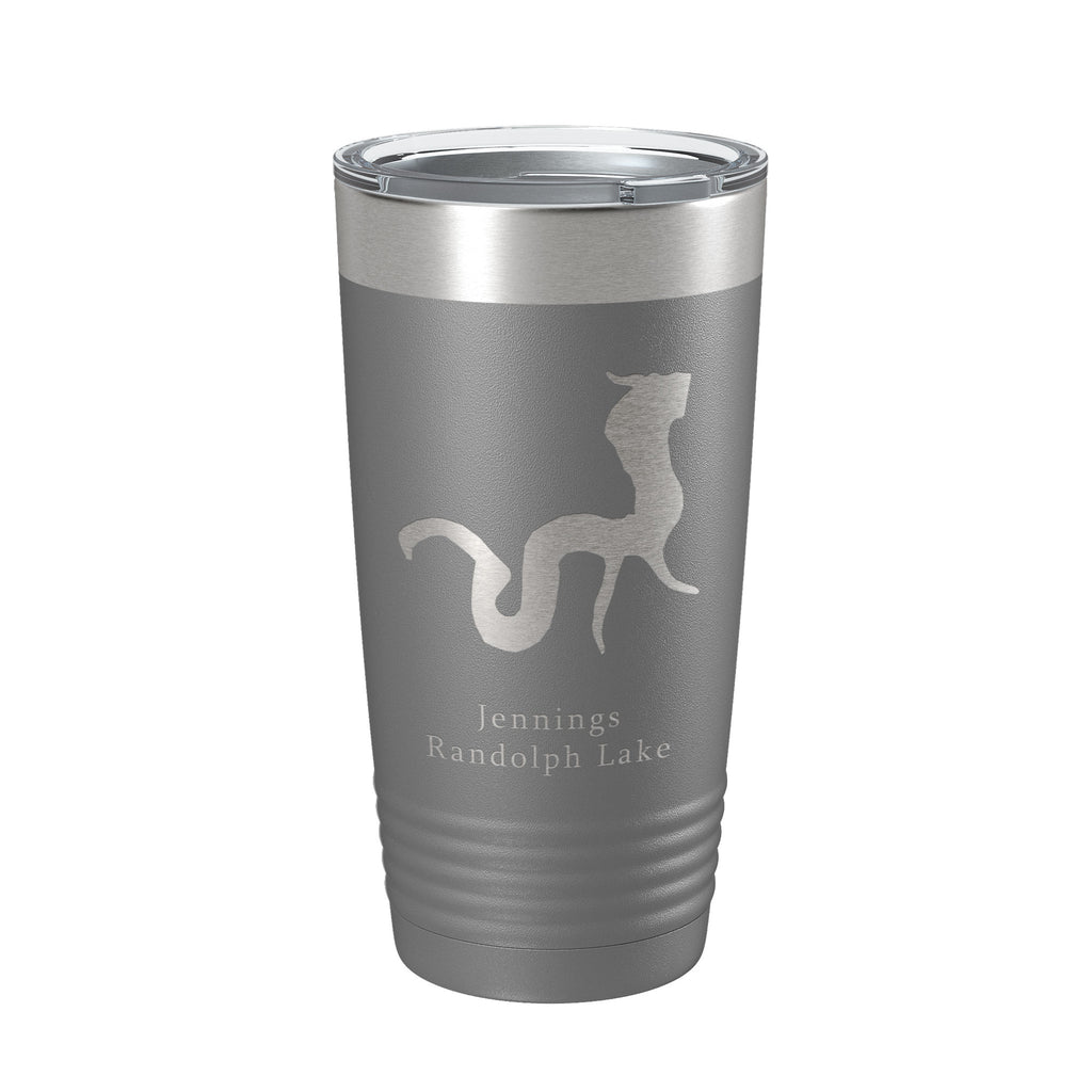 Jennings Randolph Lake Map Tumbler Travel Mug Insulated Laser Engraved Coffee Cup Maryland 20 oz