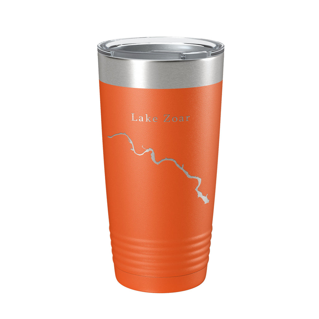 Lake Zoar Map Tumbler Travel Mug Insulated Laser Engraved Coffee Cup Housatonic River Connecticut 20 oz