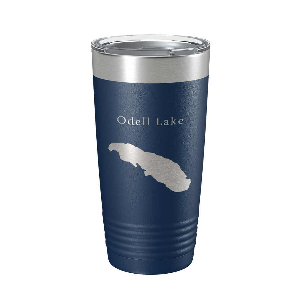 Odell Lake Map Tumbler Travel Mug Insulated Laser Engraved Coffee Cup Oregon 20 oz