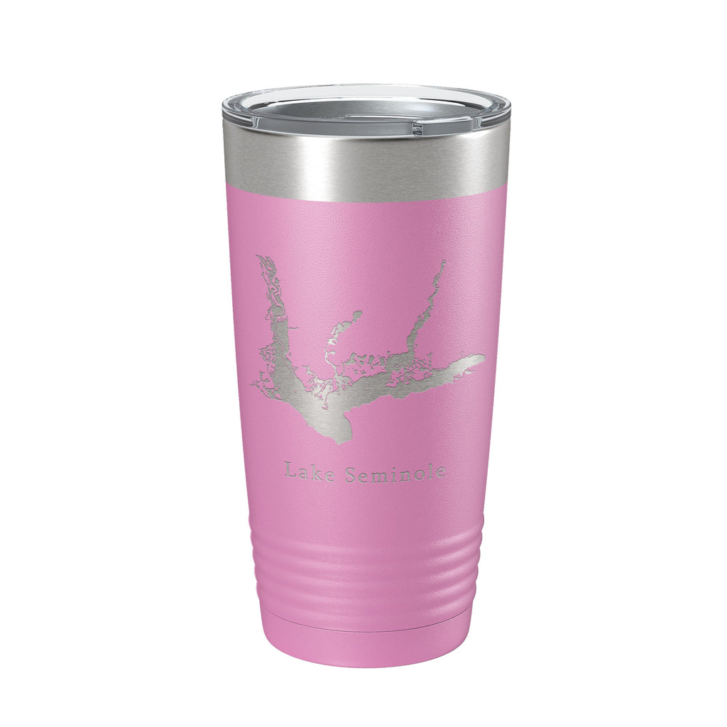 Lake Seminole Map Tumbler Travel Mug Insulated Laser Engraved Coffee Cup Georgia Florida 20 oz