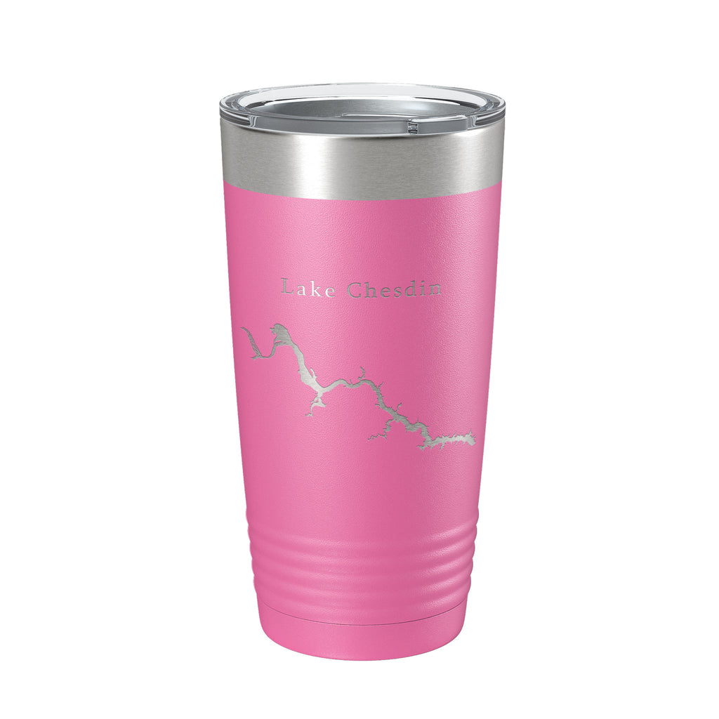 Lake Chesdin Map Tumbler Travel Mug Insulated Laser Engraved Coffee Cup Virginia 20 oz