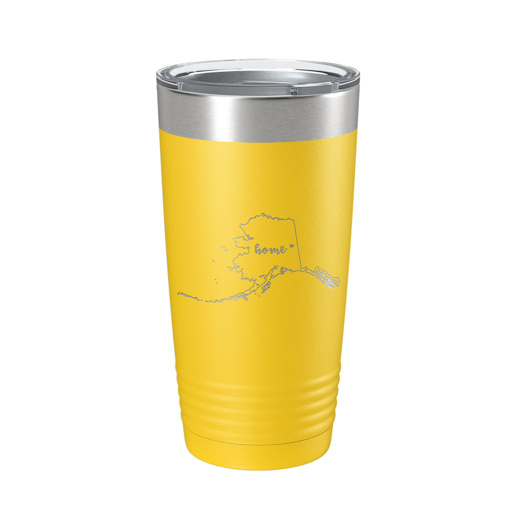 Alaska Tumbler Home State Travel Mug Insulated Laser Engraved Map Coffee Cup 20 oz