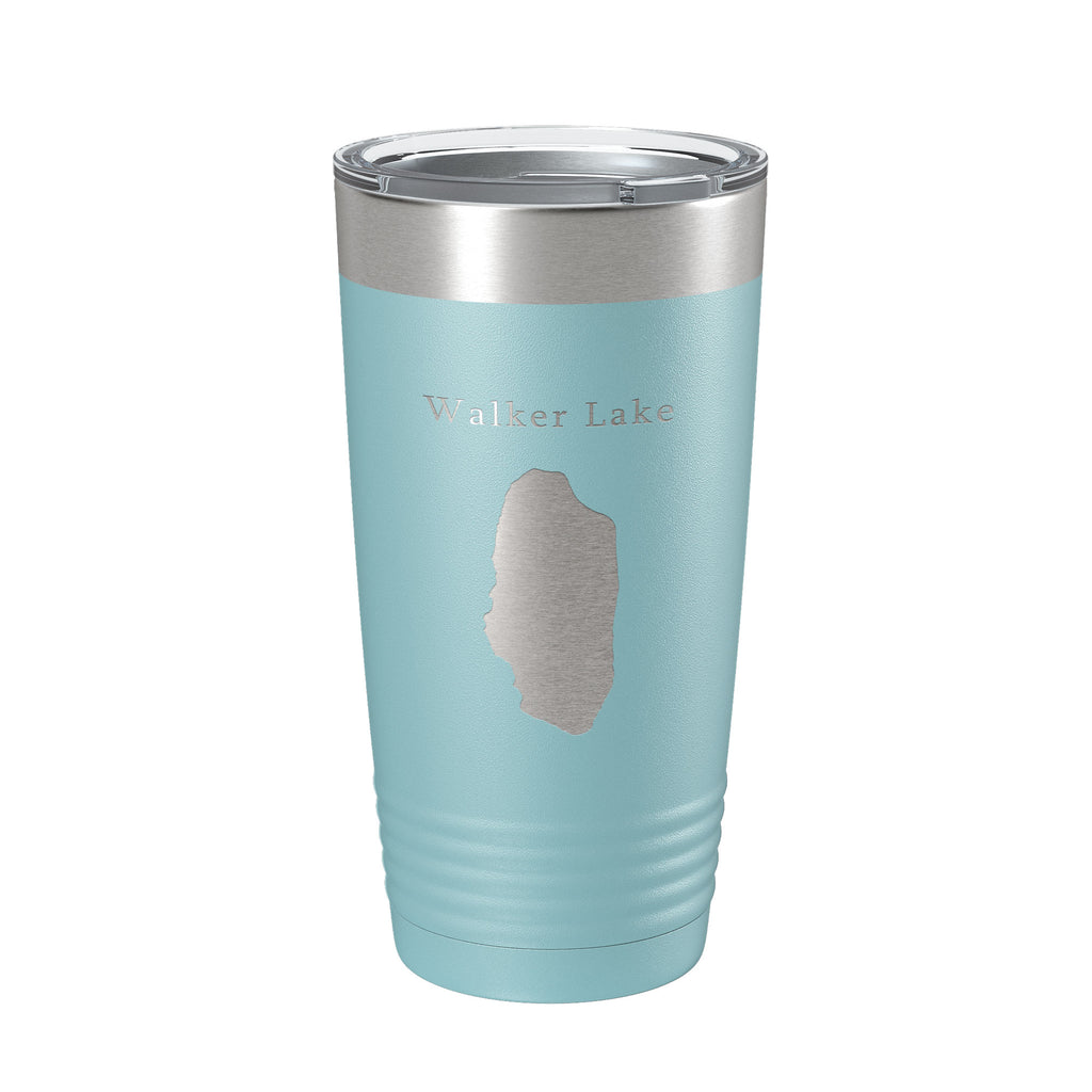 Walker Lake Map Tumbler Travel Mug Insulated Laser Engraved Coffee Cup Nevada 20 oz