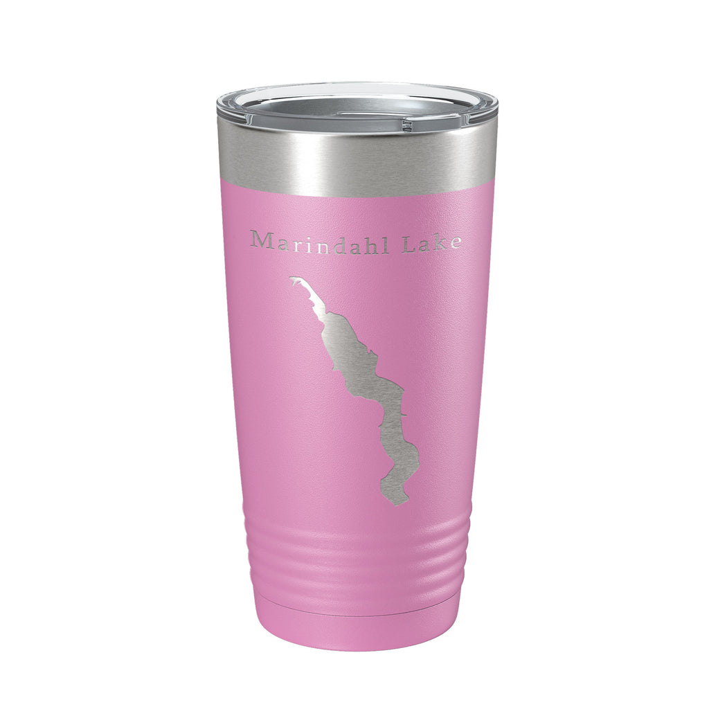 Marindahl Lake Map Tumbler Travel Mug Insulated Laser Engraved Coffee Cup South Dakota 20 oz