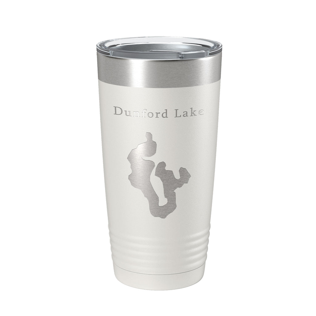 Dunford Lake Map Tumbler Travel Mug Insulated Laser Engraved Coffee Cup Florida 20 oz