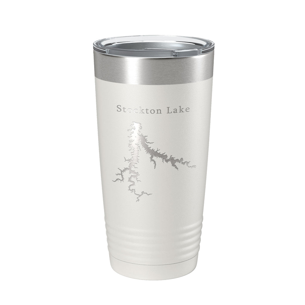 Stockton Lake Map Tumbler Travel Mug Insulated Laser Engraved Coffee Cup Springfield Missouri 20 oz