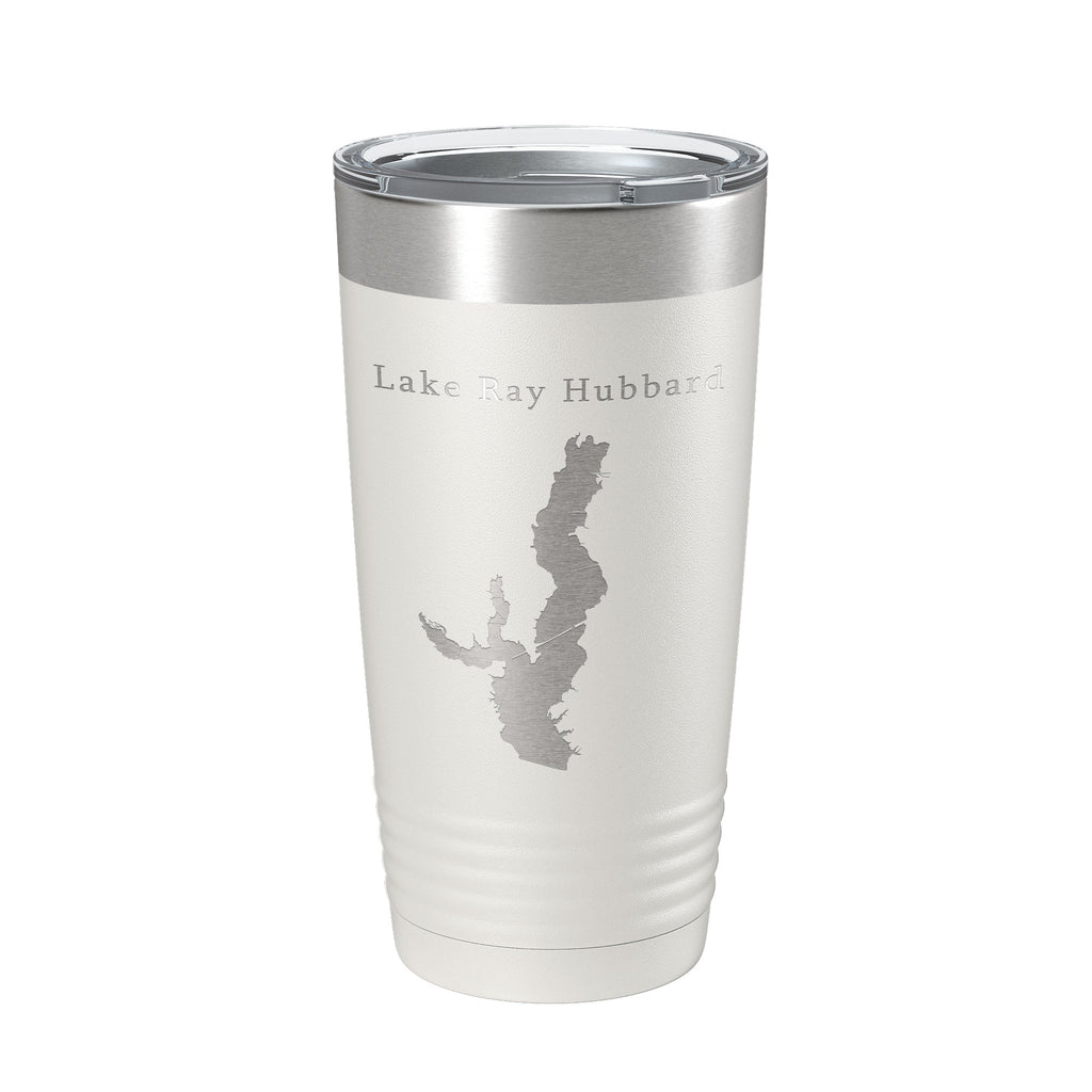 Lake Ray Hubbard Map Tumbler Travel Mug Insulated Laser Engraved Coffee Cup Texas 20 oz