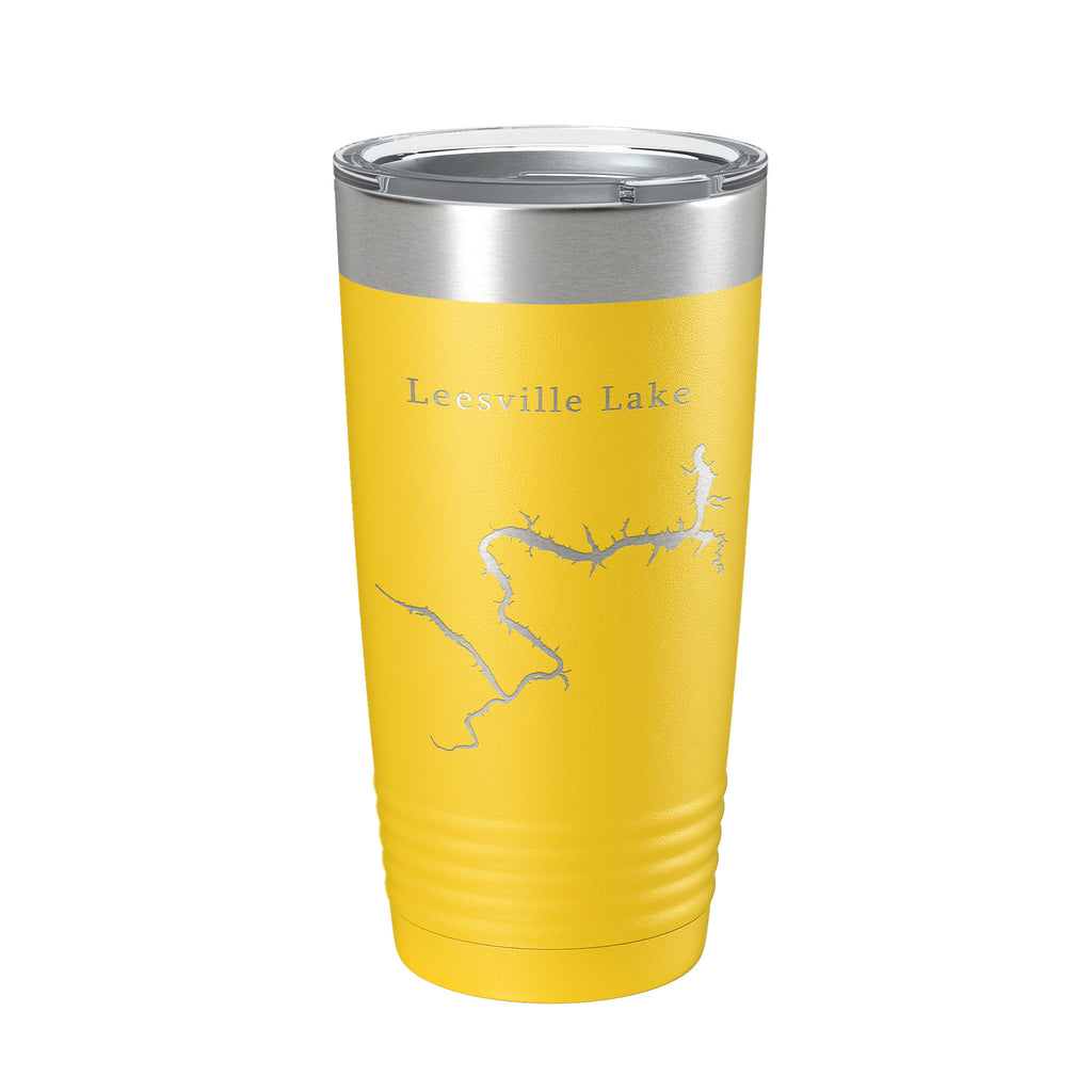 Leesville Lake Map Tumbler Travel Mug Insulated Laser Engraved Coffee Cup Virginia 20 oz