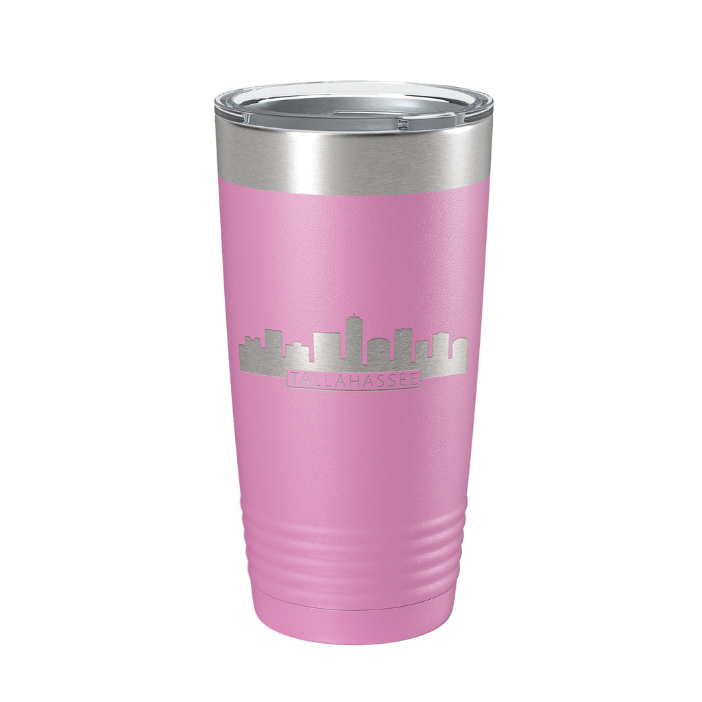 Tallahassee Skyline Minimalist Tumbler Travel Mug Insulated Laser Engraved Coffee Cup Florida 20 oz