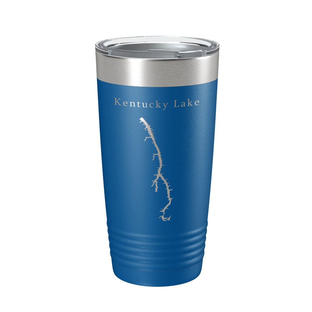 Kentucky Lake Map Tumbler Travel Mug Insulated Laser Engraved Coffee Cup Kentucky, Tennessee 20 oz