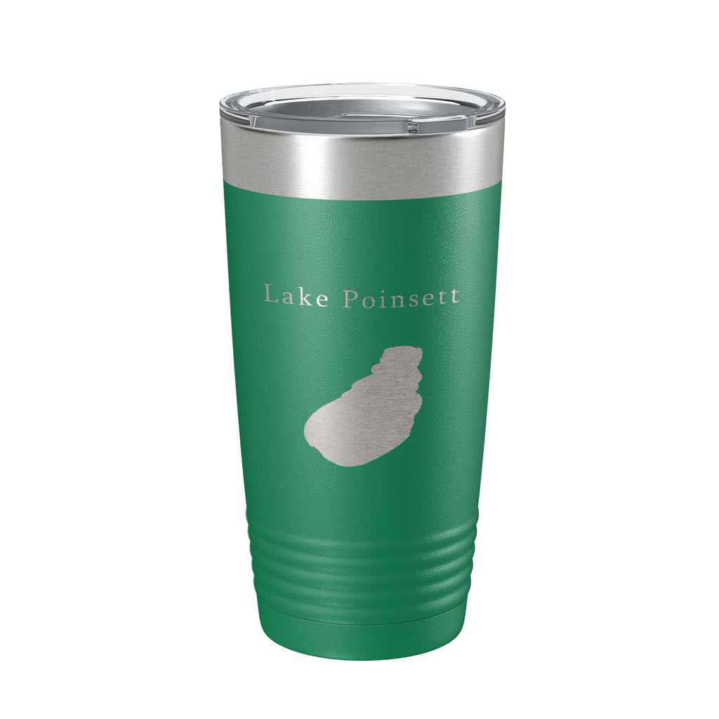 Lake Poinsett Map Tumbler Travel Mug Insulated Laser Engraved Coffee Cup South Dakota 20 oz