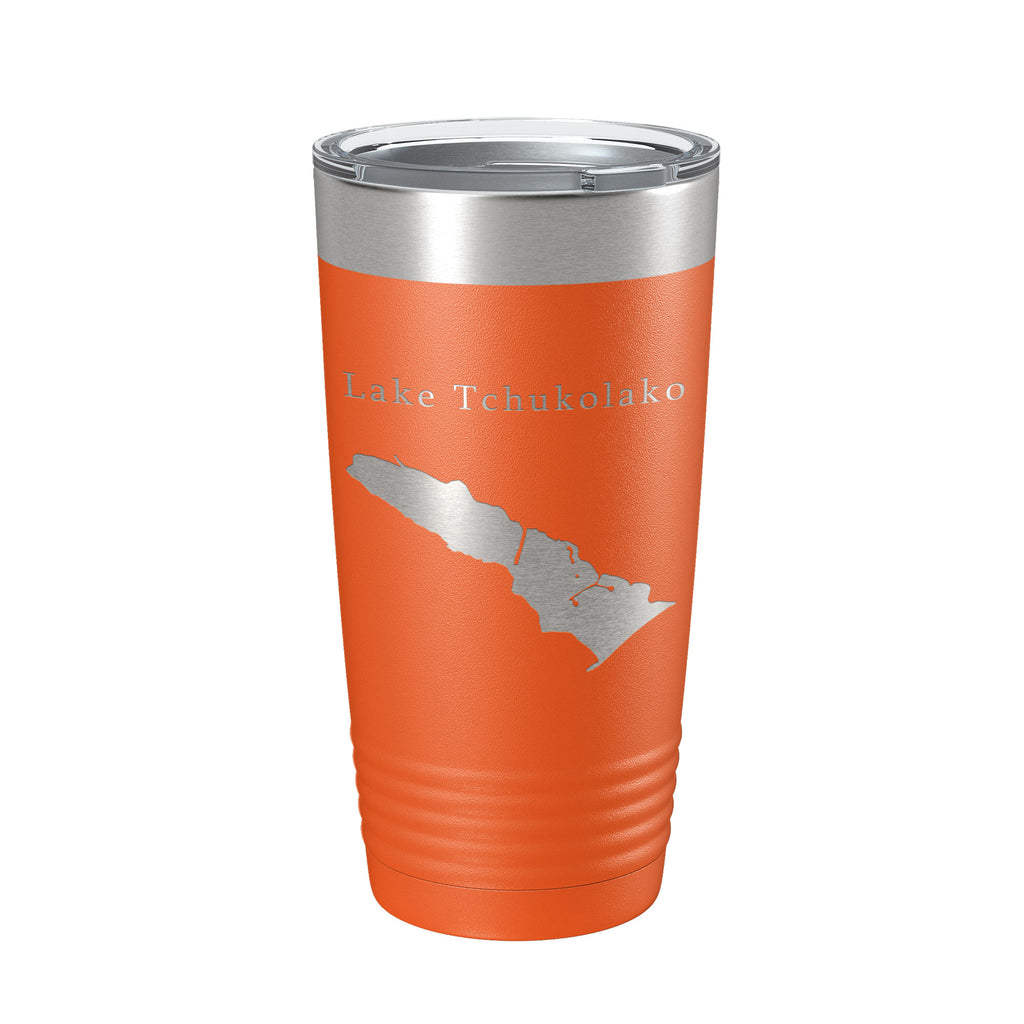 Lake Tchukolako Map Tumbler Travel Mug Insulated Laser Engraved Coffee Cup Georgia 20 oz