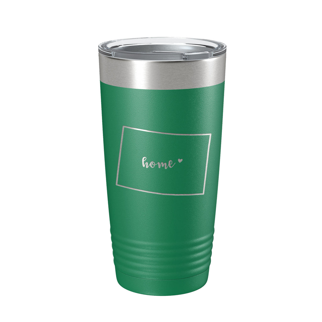 Colorado Tumbler Home State Travel Mug Insulated Laser Engraved Map Coffee Cup 20 oz