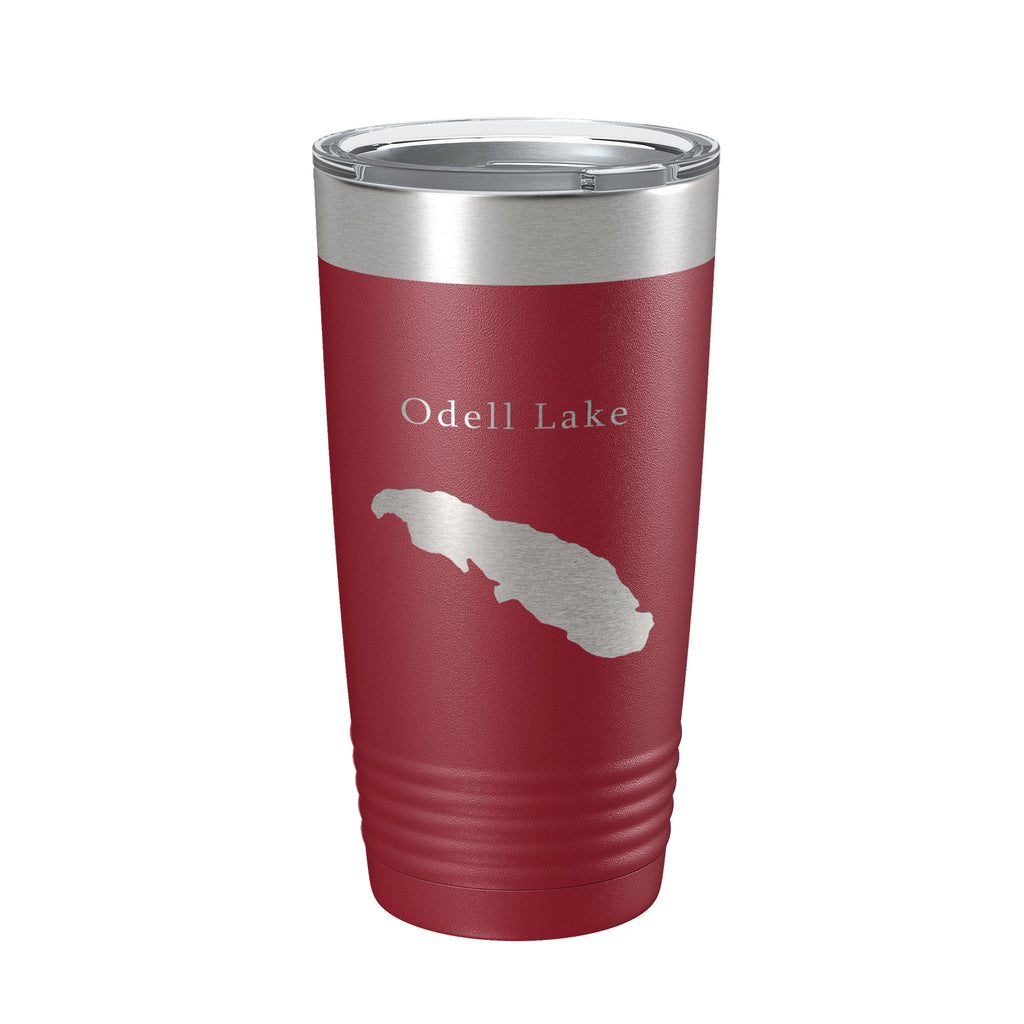 Odell Lake Map Tumbler Travel Mug Insulated Laser Engraved Coffee Cup Oregon 20 oz