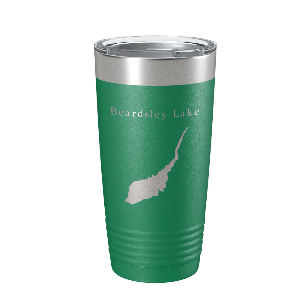 Beardsley Lake Map Tumbler Travel Mug Insulated Laser Engraved Coffee Cup California 20 oz