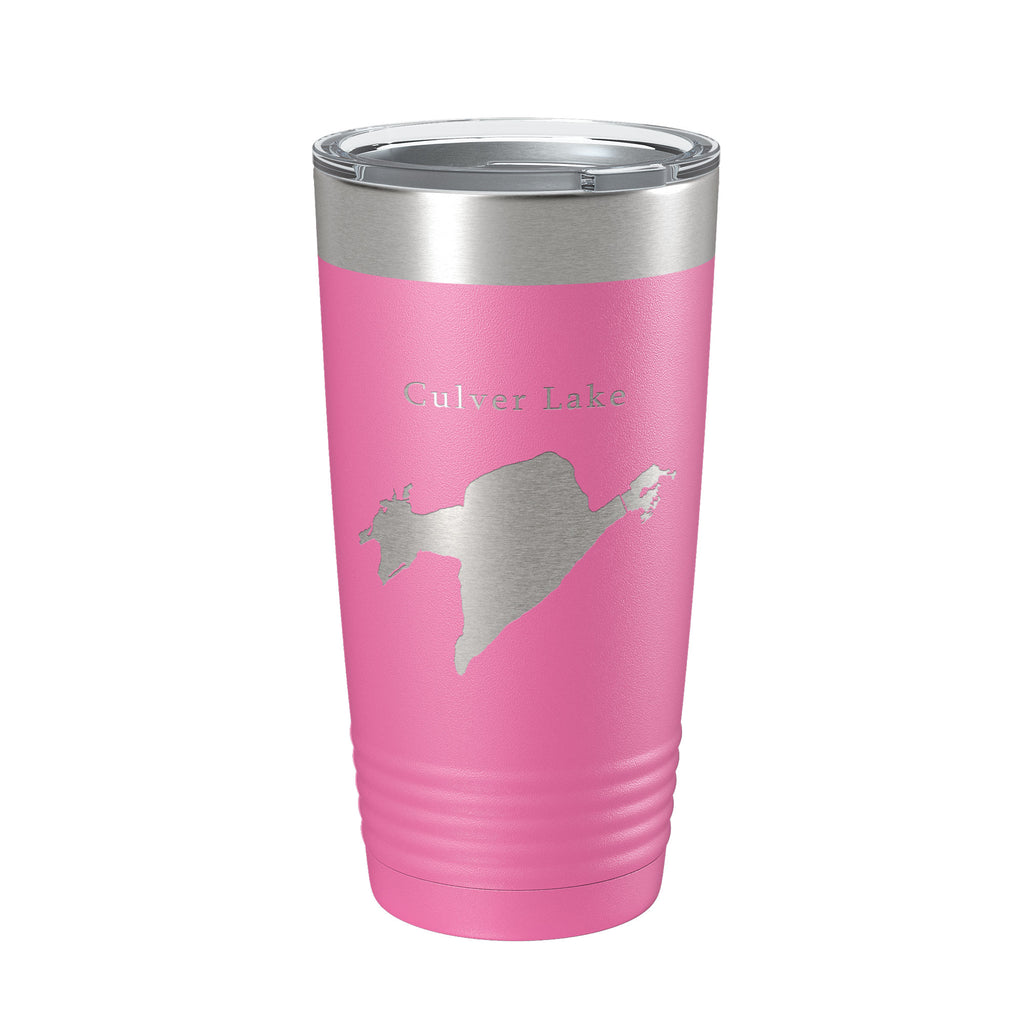 Culver Lake Map Tumbler Travel Mug Insulated Laser Engraved Coffee Cup New Jersey 20 oz