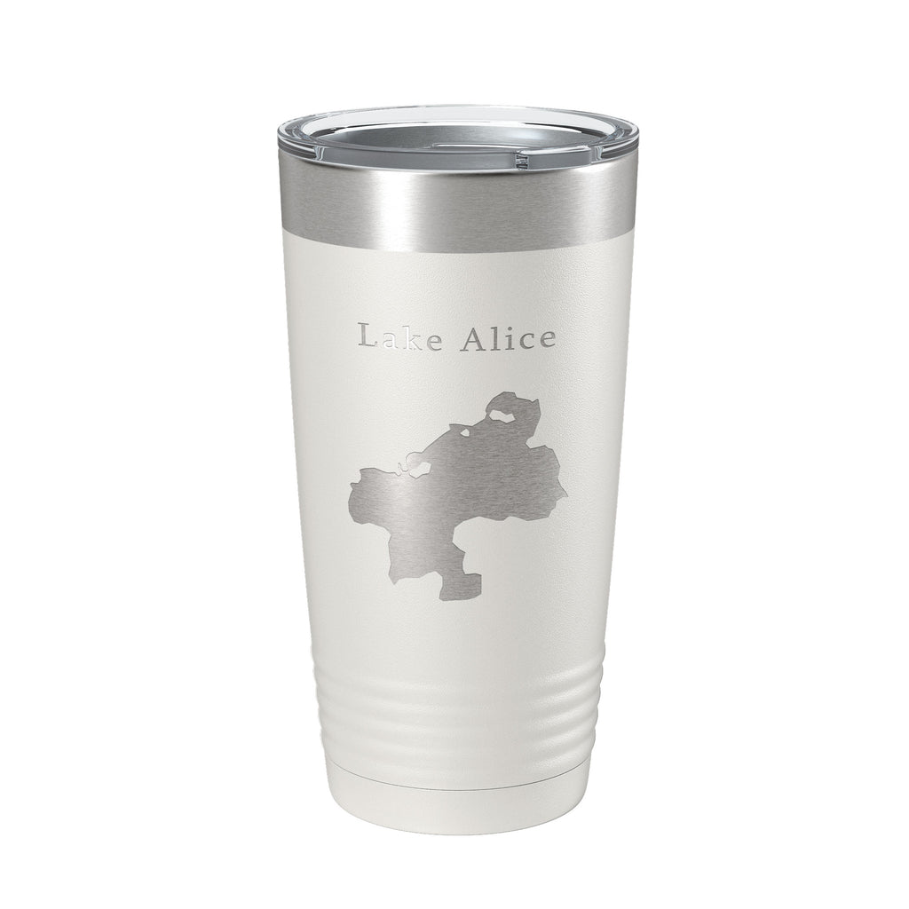 Lake Alice Map Tumbler Travel Mug Insulated Laser Engraved Coffee Cup Florida 20 oz