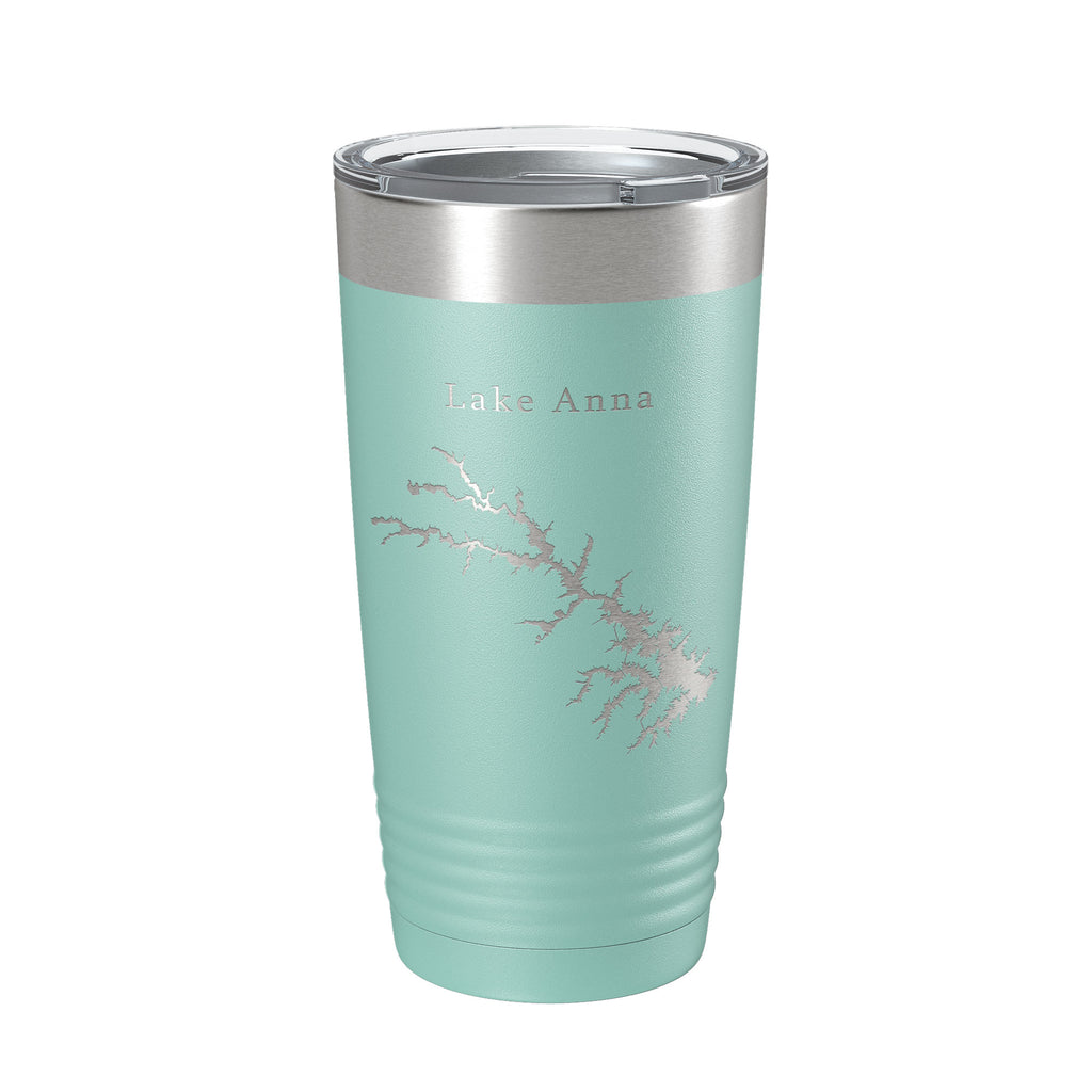 Lake Anna Map Tumbler Travel Mug Insulated Laser Engraved Coffee Cup Virginia 20 oz