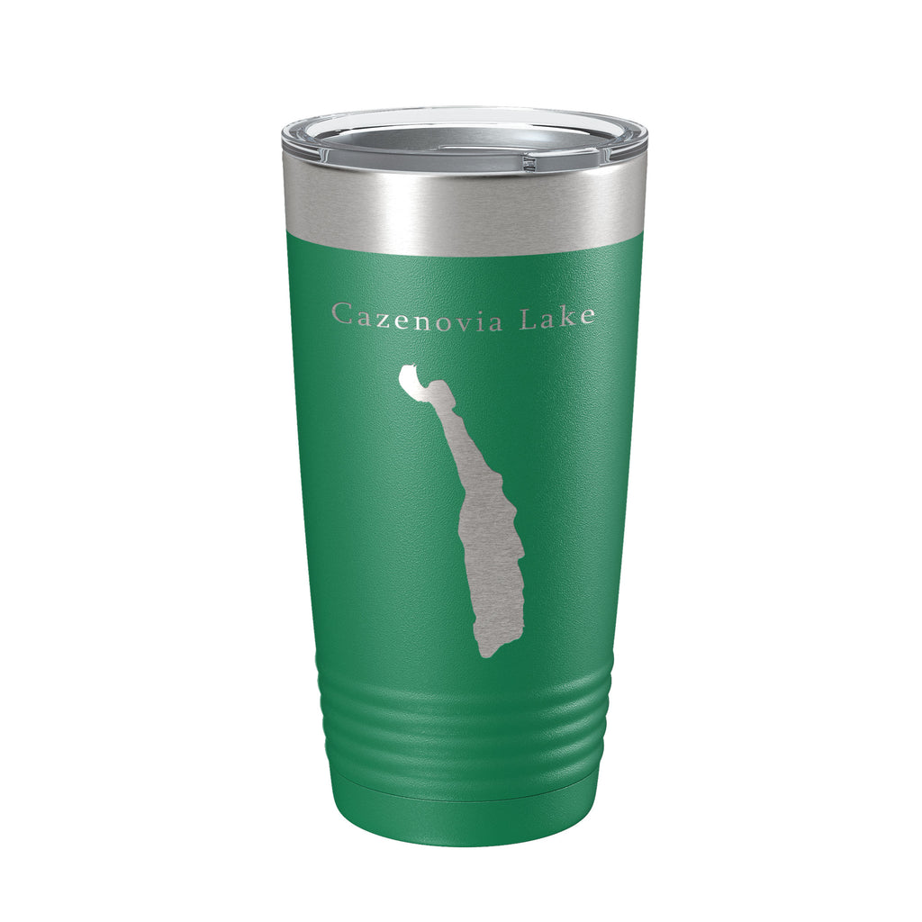 Cazenovia Lake Map Tumbler Travel Mug Insulated Laser Engraved Coffee Cup New York 20 oz